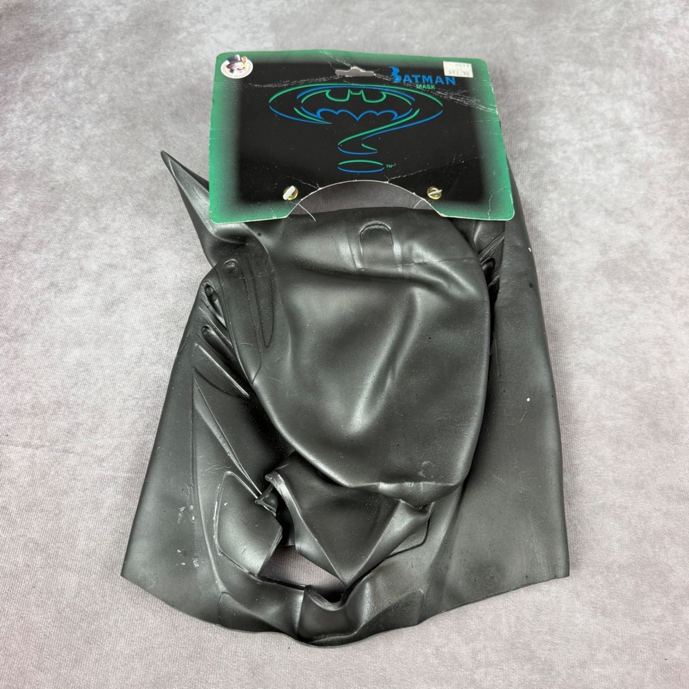Vintage 1995 Batman Forever Mask Collegeville Imagineering Rubber Cowl DC Comics - Picture 1 of 16